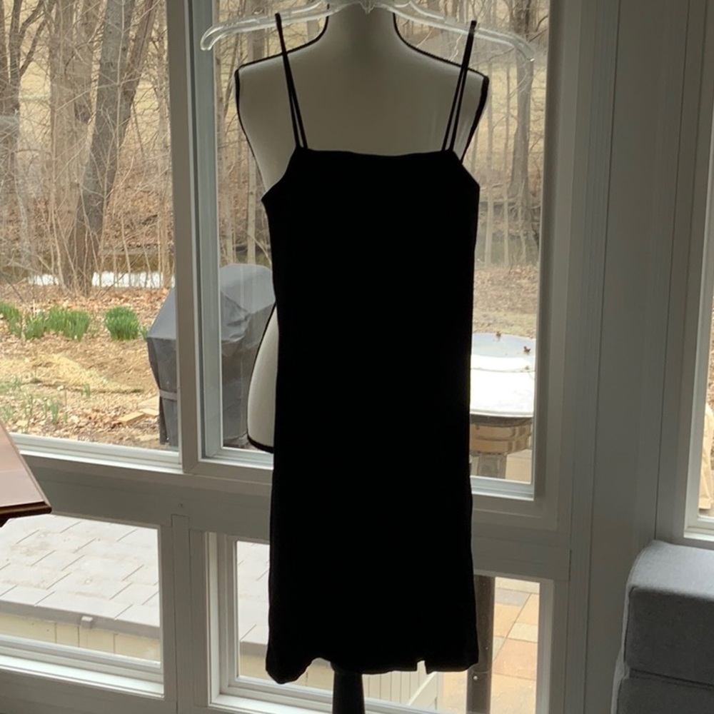 Elegant Black Spaghetti Strap Dress